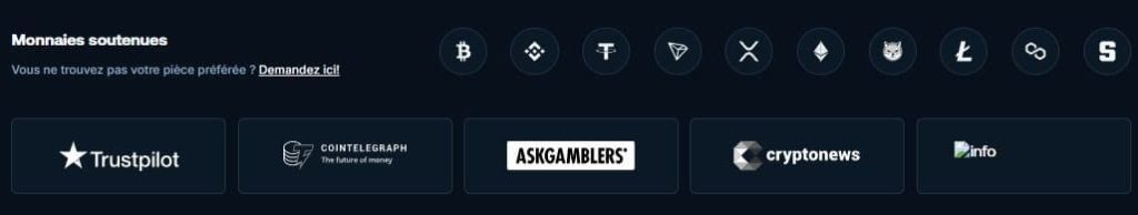 Betpanda Casino moyens paiement